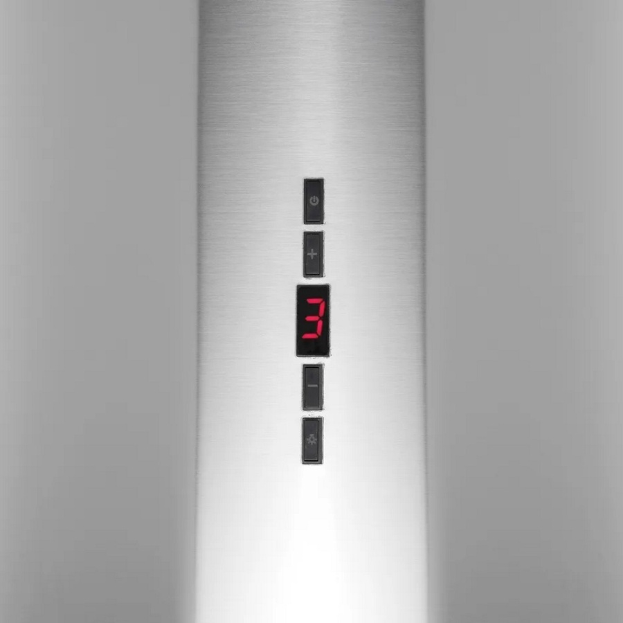 Вытяжка островная Fury Inox, 31 см, без угольн. фильтра, ПДУ, нерж. сталь, Konigin