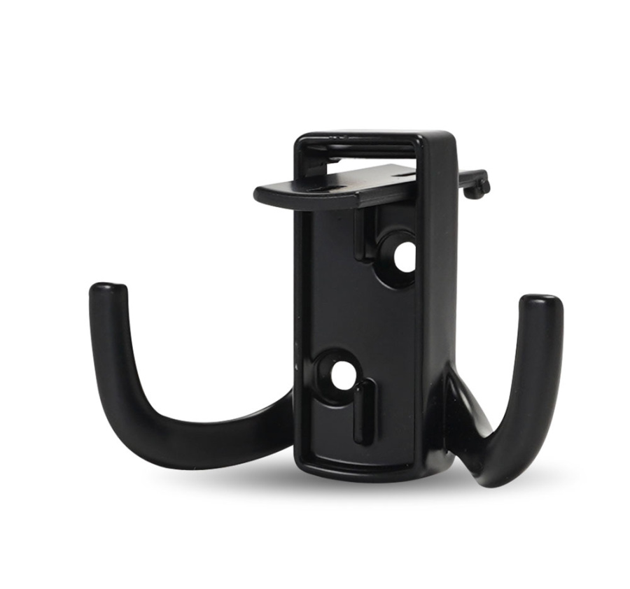 Крючок, 397, двухрожковый, металл, черный матовый