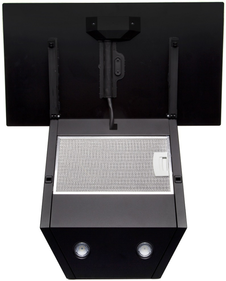 Вытяжка наклонная Colibri Black, 60 см, без угольн. фильтра, черный, Konigin