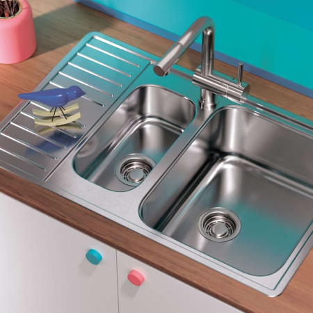 Мойка Sagami 79-2-IN, универсальная, нержавеющая сталь, нержавеющая сталь