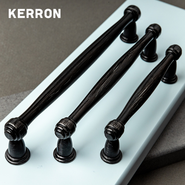 Ручка-скоба, 110, 128мм, металл, античный черный