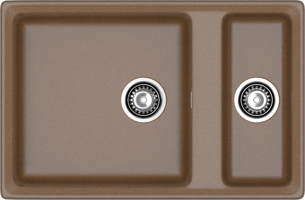 Мойка GranFest LEVEL 760K, 760х500 мм, терракот