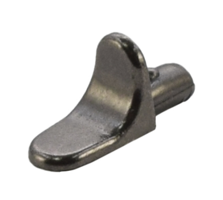 Полкодержатель без шипа, металл, черный никель, "уголок", CMF