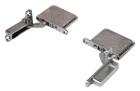 Петля AIR 105* PUSH, 2шт (левая+правая+крепеж), титан