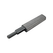 Толкатель Push Open без магнита, накладной, пластик+нерж.сталь, серый, Lemax