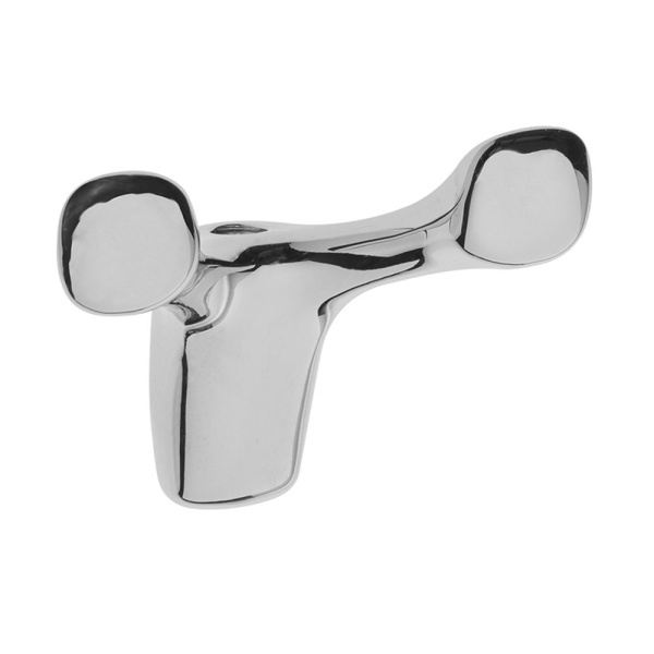 Крючок, TOLEDO B, двухрожковый, металл, хром, GTV