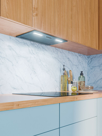 Вытяжка полновстраиваемая HYPER 600 BBL, 60см, б/угольного фильтра, черный, Lex