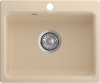 Мойка ЭкоМ М-520, 520х430мм, мрамор, бежевый (без сифона)