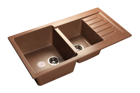 Мойка GranFest PRACTIK 980KL, 977х503 мм, терракот