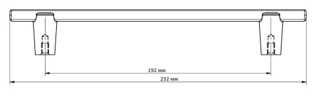 Ручка-скоба, RAY, 128мм, металл, брашированное золото