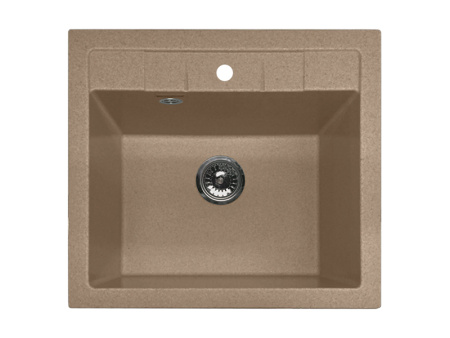 Мойка GranFest QUADRO 561, 560х500 мм, топаз