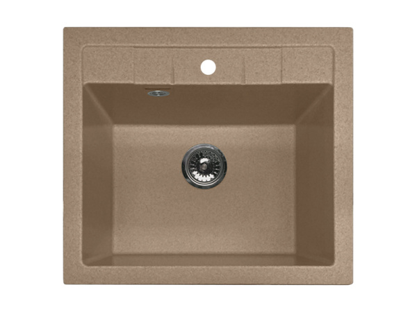 Мойка GranFest QUADRO 561, 560х500 мм, топаз