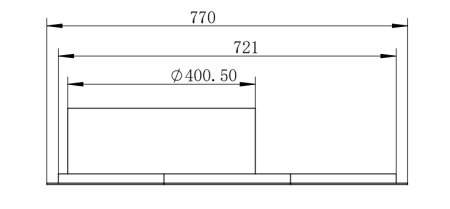 Мойка врезная, 770х500х180х0,6мм, матовый, универсальная+сифон, CMF