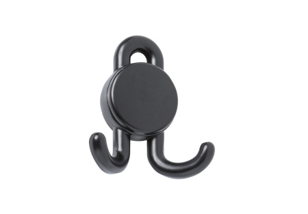 Крючок, 321, двухрожковый, металл, черный матовый