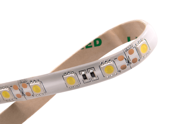 Лента 10х2.5х5000мм, SMD 5050, 12В, нейтральный, 14.4 Вт/м, 60 диодов/м, 750 Лм/м, IP65, SWG
