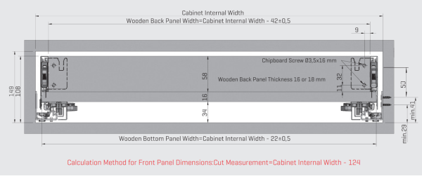 Передняя панель ящика FLOWBOX для ящика H106мм, L=1200мм, антрацит, Samet