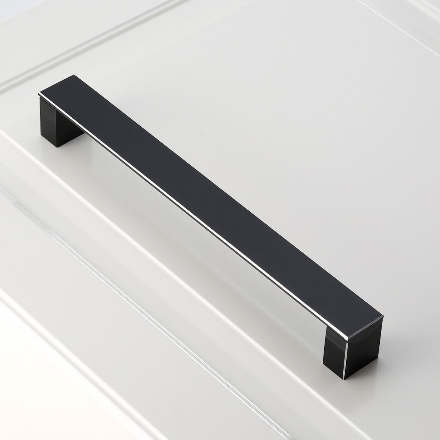 Ручка-скоба, ARES, 192мм, металл, черный