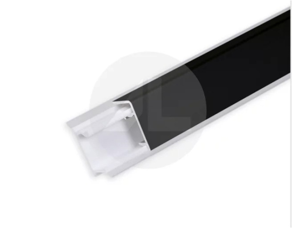 Плинтус кухонный алюминиевый, L=3050мм, прямоугольный, черный/63