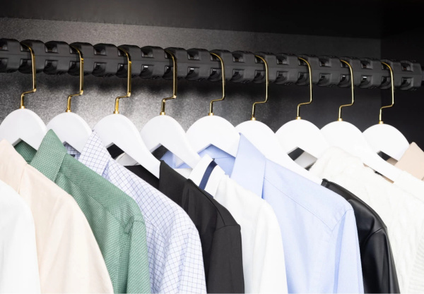 Накладка Foscrinium для овальной штанги гардеробного шкафа, L=1200 мм, черный