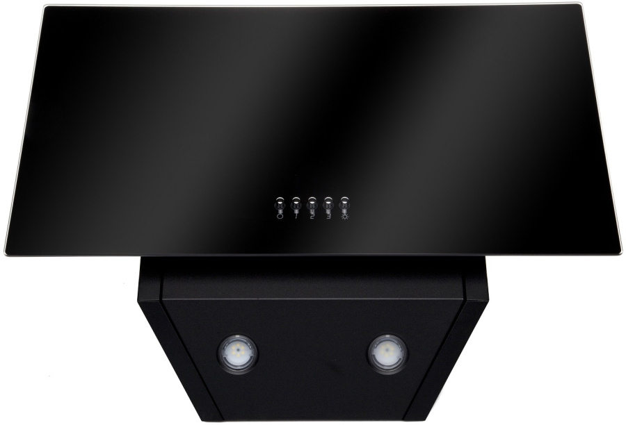 Вытяжка наклонная Colibri Black, 60 см, без угольн. фильтра, черный, Konigin