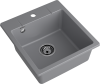 Мойка GranFest URBAN 245, 450х490 мм, темно-серый