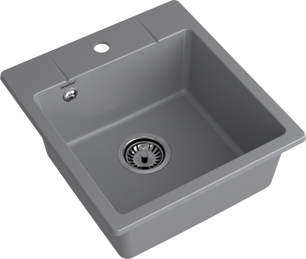 Мойка GranFest URBAN 245, 450х490 мм, темно-серый