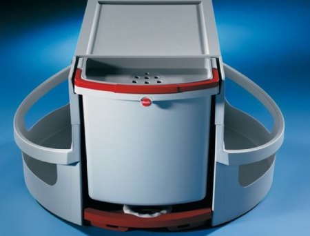 Система сортировки "Rondo", 2х20л, 1х12,5л, 336x700x406мм, в угловой шкаф, пластик, серый