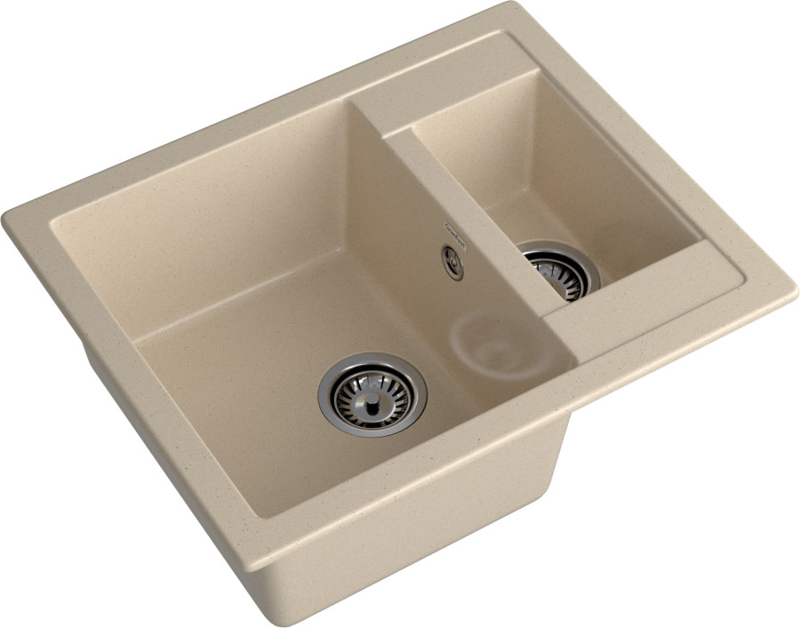 Мойка GranFest QUADRO 610K, 610х500 мм, кашемир