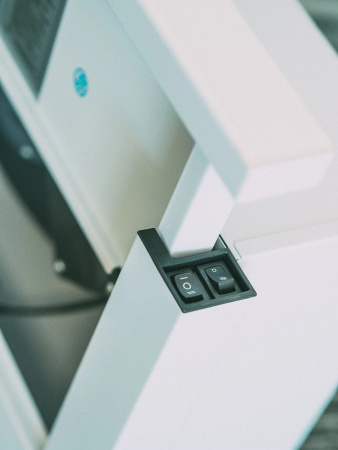 Вытяжка встраиваемая телескопическая HUBBLE 600 WHITE, 60см, б/угольного фильтра, белый, Lex