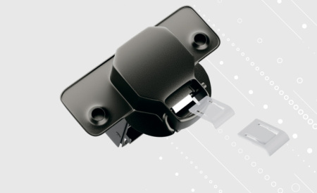 Ограничитель угла открывания, пластик, белый