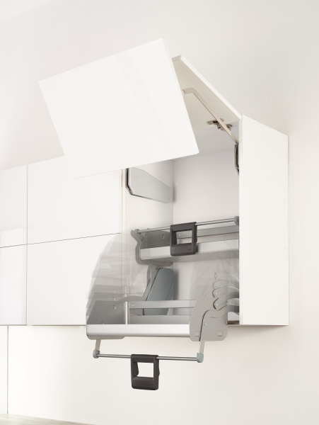 Выдвижная система Ай Мув в базу 600мм, 1 полка, в верхний шкаф, с довод., титан, Kessebohmer