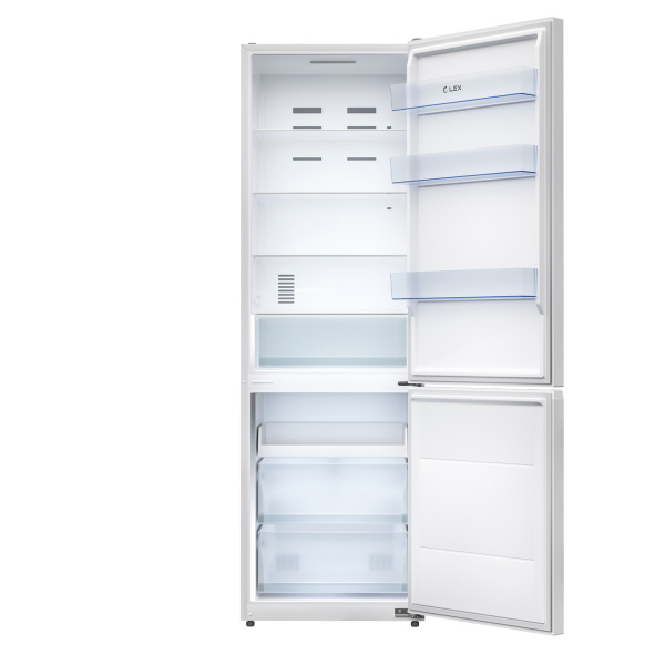 Холодильник отдельностоящий двухкамерный LKB185WGIDMAX, белый, Lex
