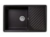 Мойка GranFest QUARZ 52, 753х476 мм, черный (прямоугольная, без сифона)