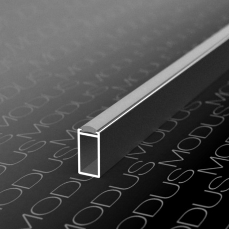 Штанга прямоугольная под уплотнитель, L=5800мм, серебро