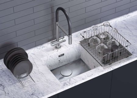 Мойка Kasen 53-INT LG, нержавеющая сталь, светлое золото  