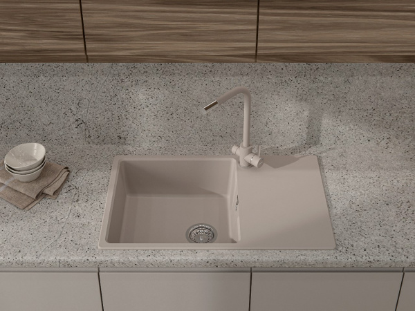 Мойка GranFest URBAN 678L, 780х490 мм, песочный