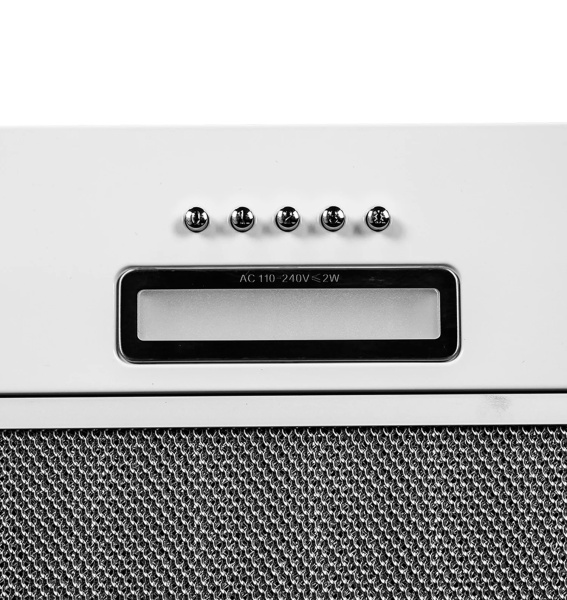 Вытяжка полновстраиваемая GS BLOC LIGHT 600 WHITE, 60см, б/угольного фильтра, белый, Lex