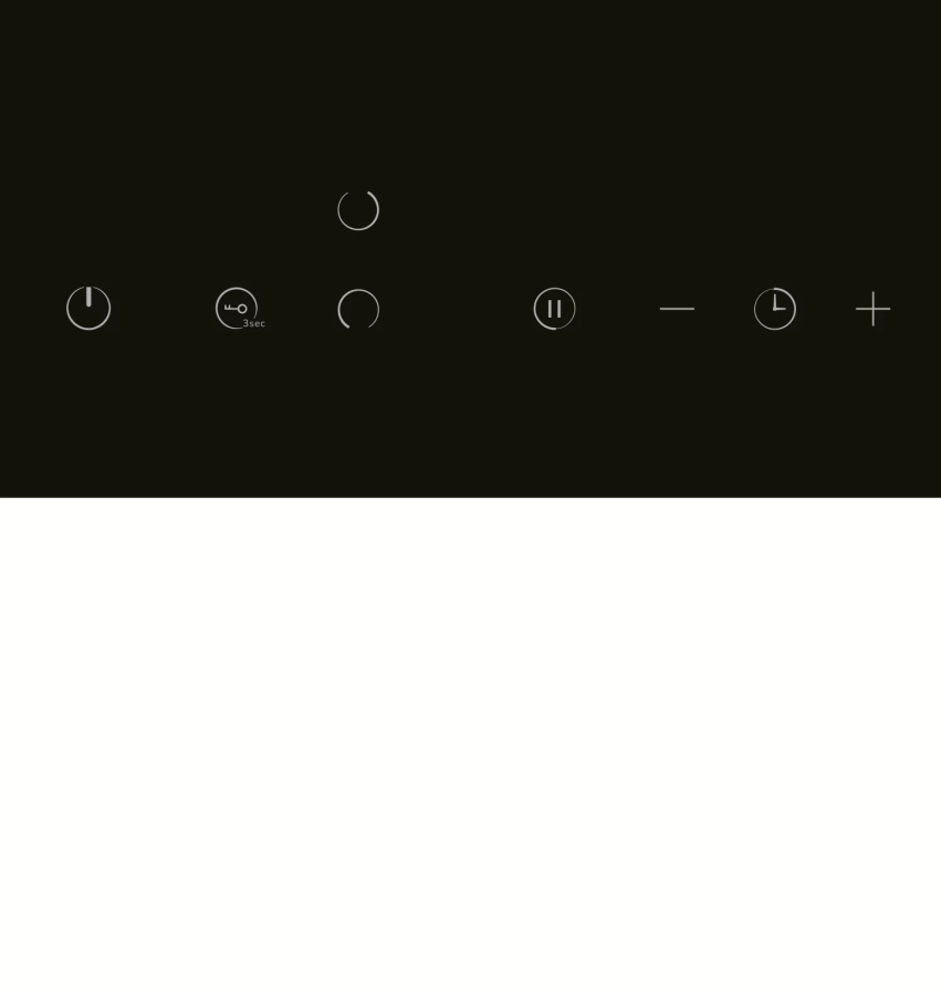 Варочная панель EVH 320A BL, 30см, стеклокерамика, черный глянец, Lex