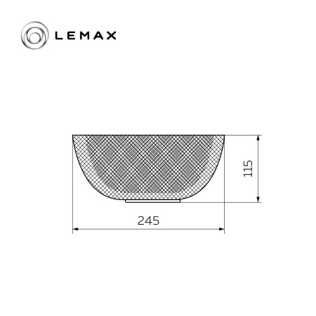 Корзина для фруктов круглая, 245х245х115мм, металл, матовое золото
