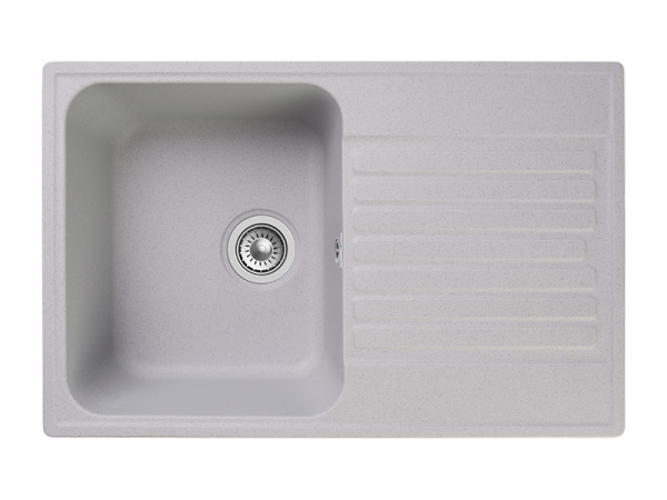 Мойка GranFest QUARZ 78, 736х476 мм, серый (прямоугольная, без сифона)