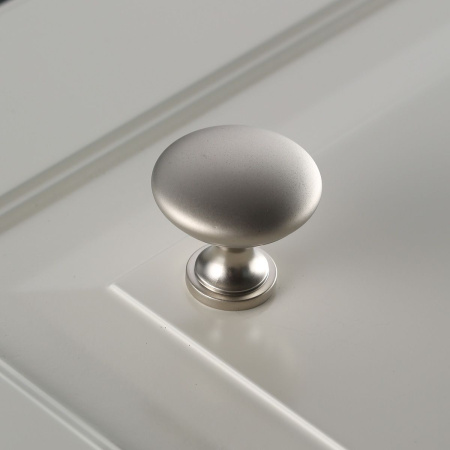 Ручка-кнопка, TERNI, d=30мм, металл, сатин, GTV