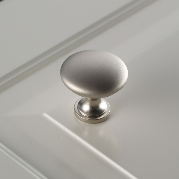 Ручка-кнопка, TERNI, d=30мм, металл, сатин, GTV