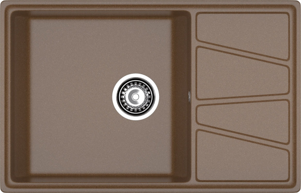Мойка GranFest VERTEX V-780L, 780х500 мм, терракот