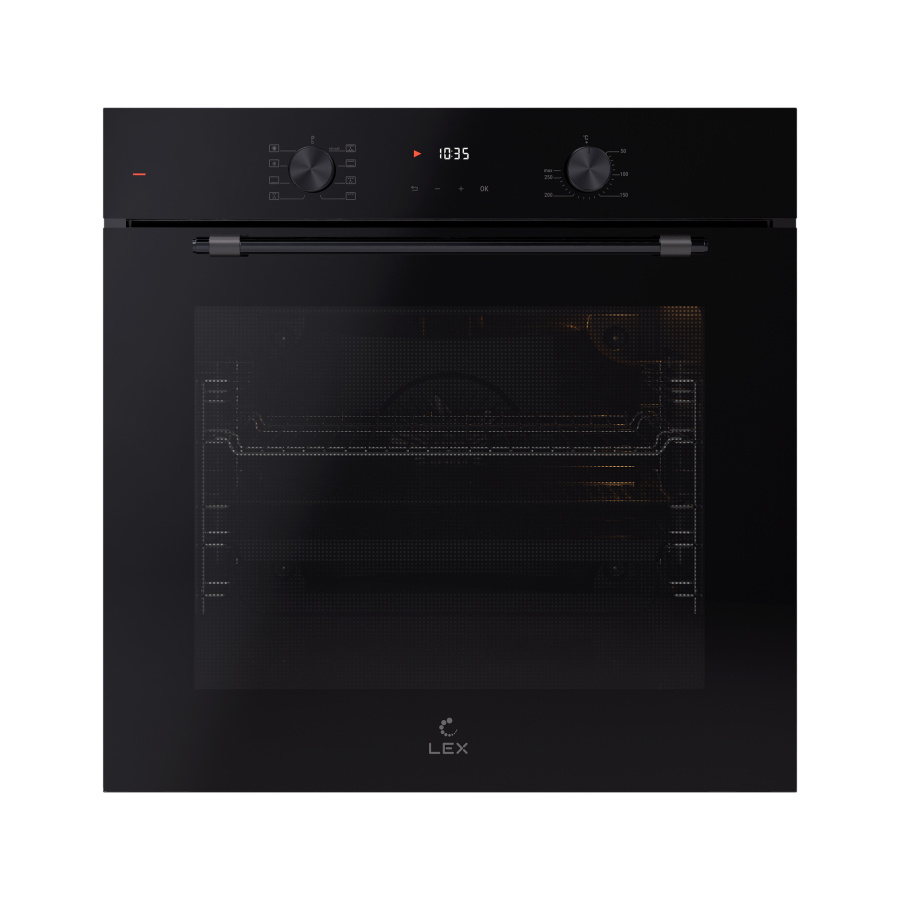 Духовой шкаф EDP 680 BBL MAX, 60 см, стекло, черный, Lex