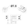 Эксцентрик J6-8, d=8 мм, металл, Jinio