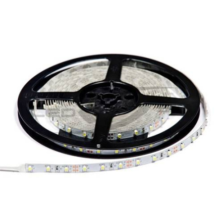 Лента  8х5000мм, SMD 3528, 12В, теплый,  9.6 Вт/м, 120 диодов, IP20-33