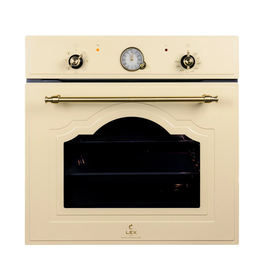 Духовой шкаф EDM 078 C IV, 60 см, эмаль, слоновая кость/бронза, Lex