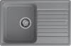 Мойка GranFest QUARZ 78, 736х476 мм, темно-серый (прямоугольная, без сифона)