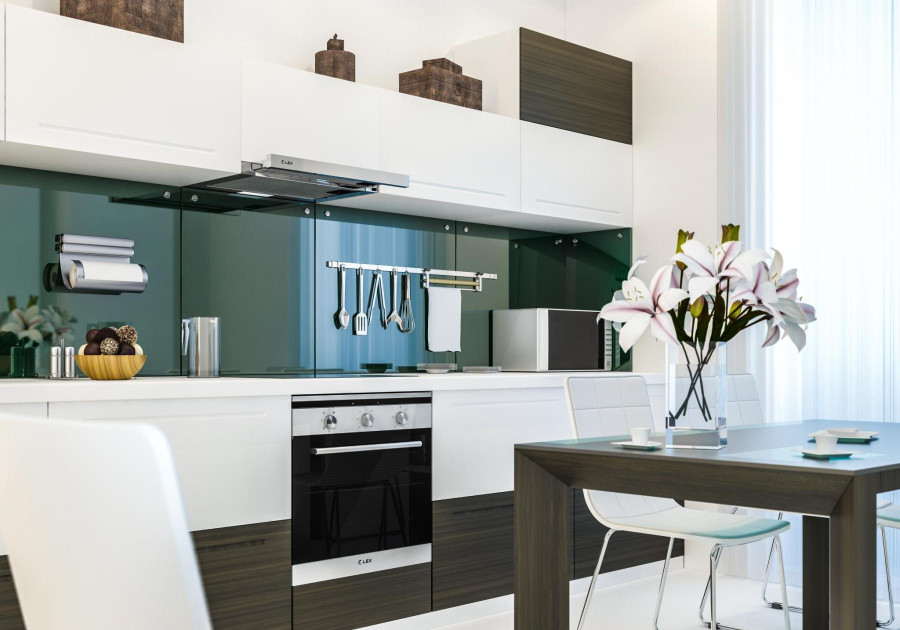 Вытяжка встраиваемая телескопическая HOGAN 500 INOX, 50см, б/угольного фильтра, нерж. сталь, Lex