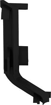 Уголок внутренний для горизонтального L-образного профиля, пластик, черный, AQ